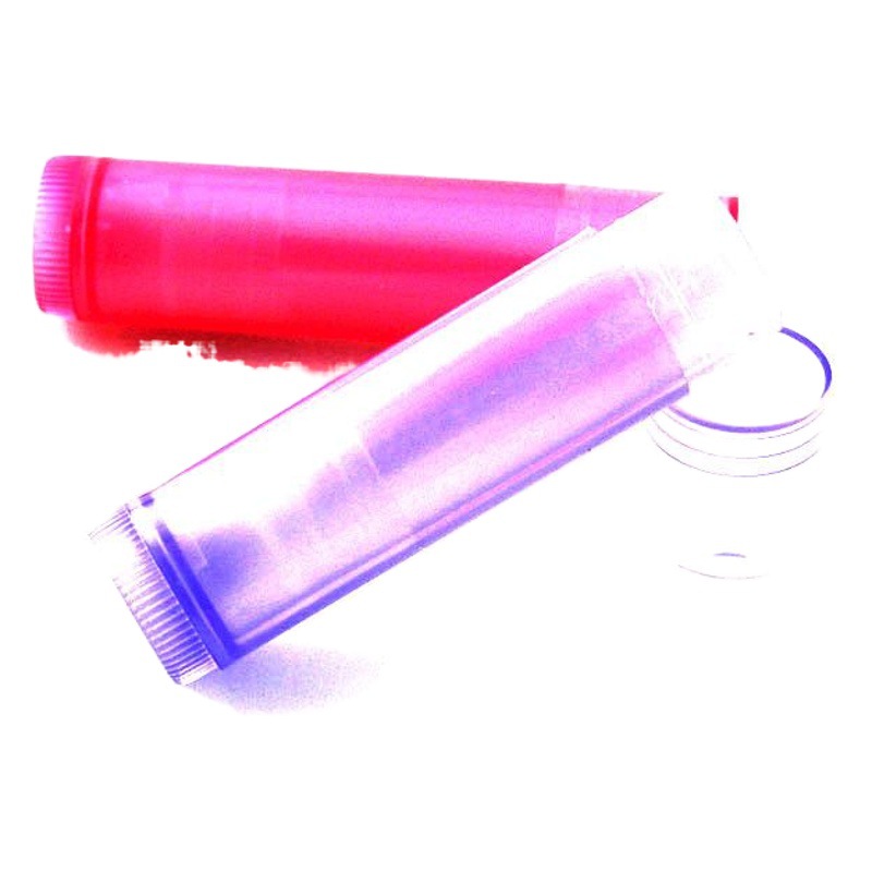 Nuevo tubo de lápiz labial de 5g de bricolaje bálsamo labial muestra de tubo vacío paquete de material de embalaje de plástico caja de tubo de lápiz labial puntual