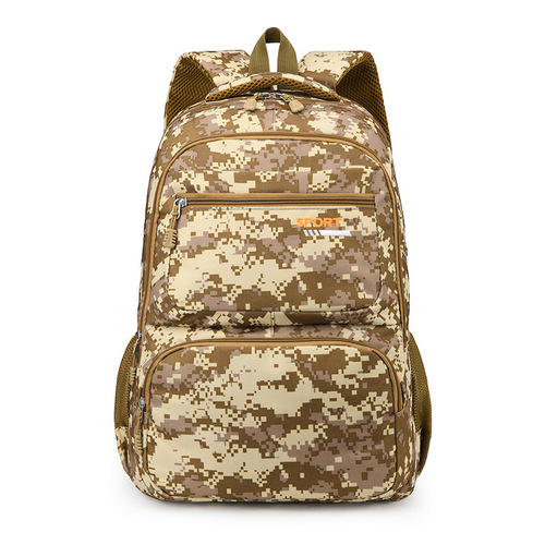 Cross-border foreign trade backpack, trendy student schoolbag, travel backpack, Korean version for men and women, camouflage casual computer bag