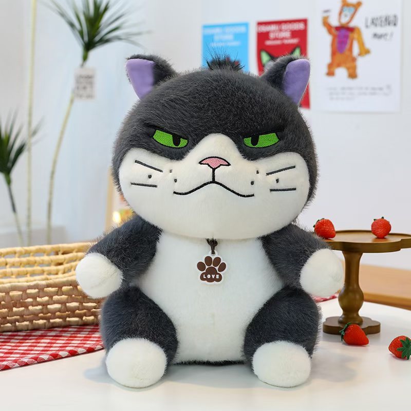可爱黛西猫公仔毛绒玩具创意少女心大脸猫玩偶布娃娃生日礼物批发|undefined