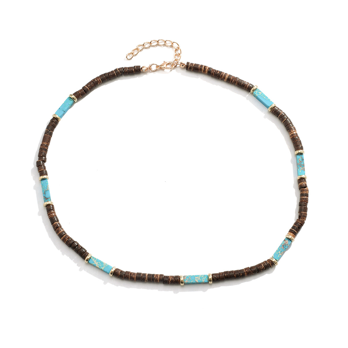 Style Simple Style Classique Rond Perles De Bois Perlé Hommes Collier Ras De Cou display picture 6