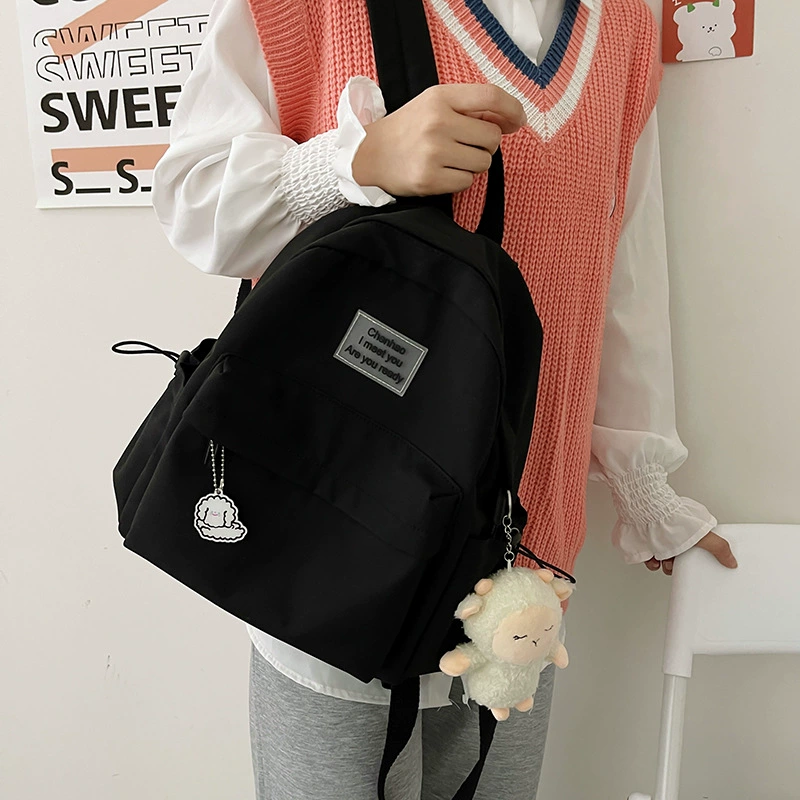 Backpack, capacious fresh shoulder bag, Korean style, for teenagers, for students
