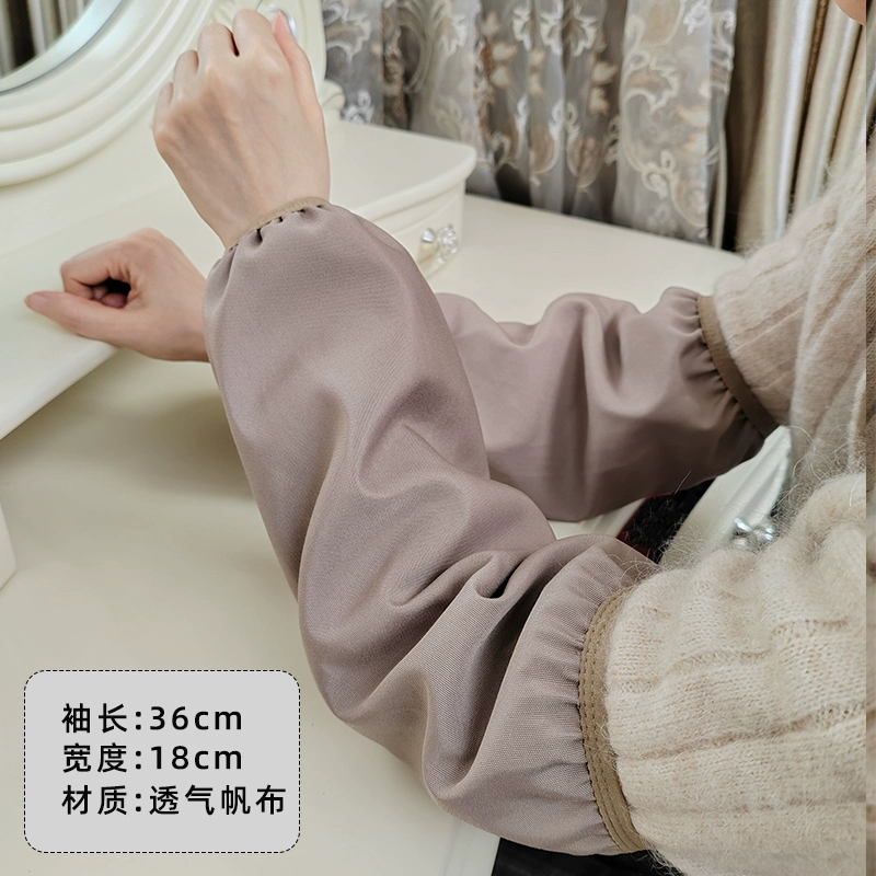 Lace demi-season sleeves, white down jacket, anti-dirty
