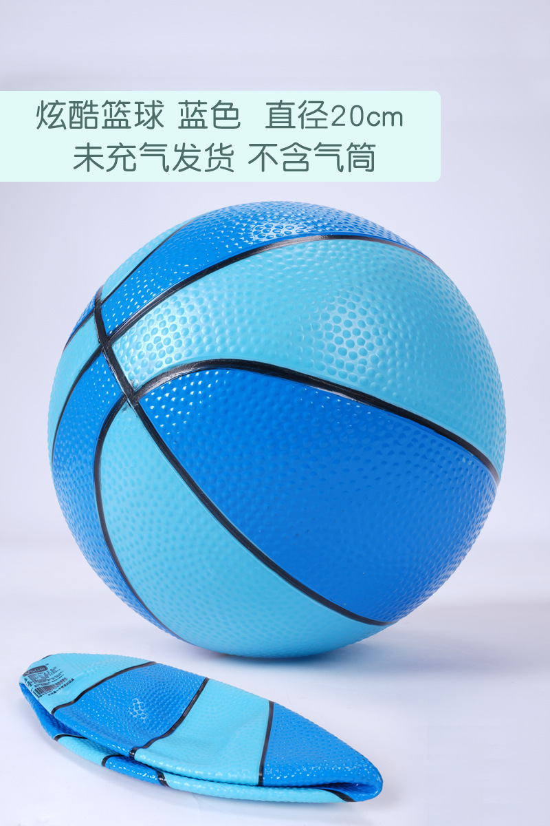 Baloncesto fresco azul 20cm no inflado sin cilindro de aire