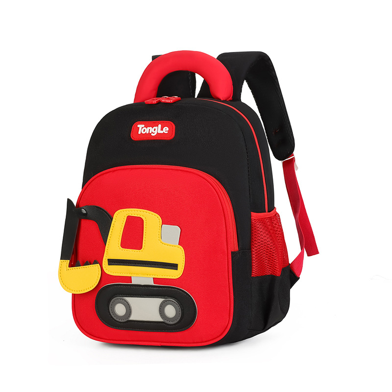Mochila de excavadora para niños de nuevo estilo transfronterizo, lindo jardín de infantes para hombres y mujeres, mochila para niños liviana, envío al por mayor
