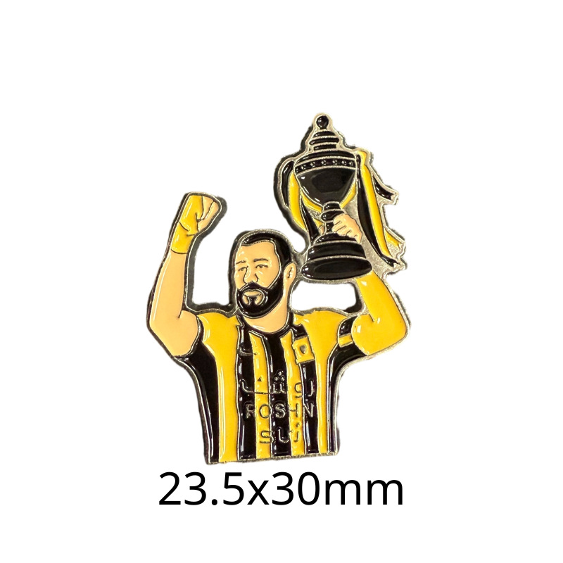 Insignias metálicas transfronterizas, pegatinas para teléfonos móviles, broches, Copa Mundial, Liga de Campeones, club de fútbol, insignias del Real Madrid, insignias del Liverpool al por mayor
