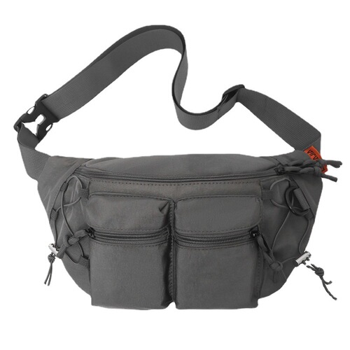 2025 New Trendy Men's Large Capacity Crossbody Bag Daily Lightweight Versatile Waist Bag Ins Japanese Style Sports Chest Bag