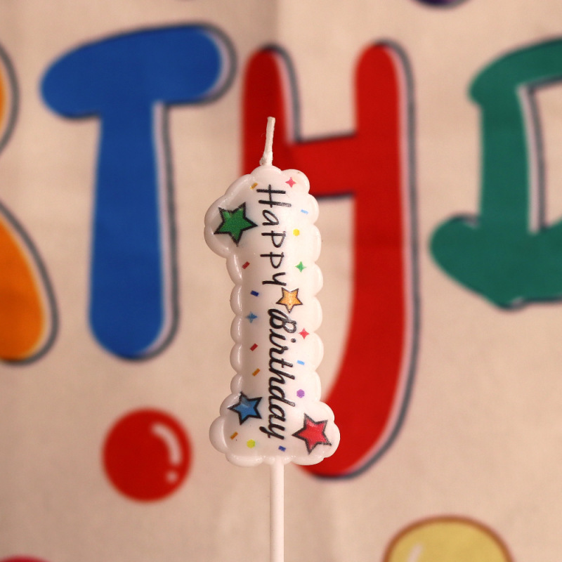 夏のグラデーションカラー虹色の誕生日キャンドル、アマゾンとAliExpress限定、クリエイティブな誕生日キャンドルの数字メーカー|undefined