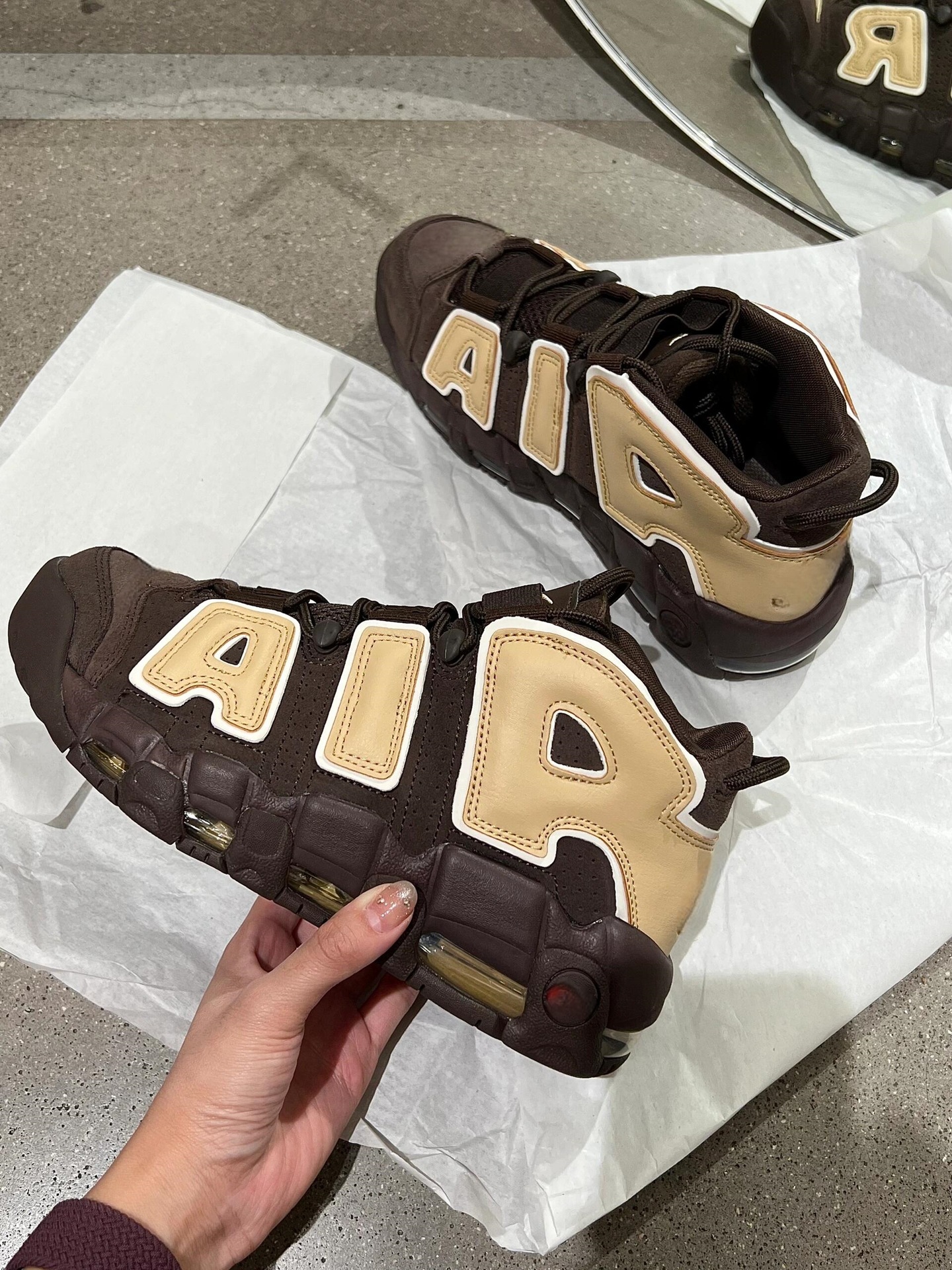 Zapatos Putian Big Pippen Air panda platino corriendo colchón de aire con suela gruesa zapatos de baloncesto de ocio para hombres y mujeres versión superior