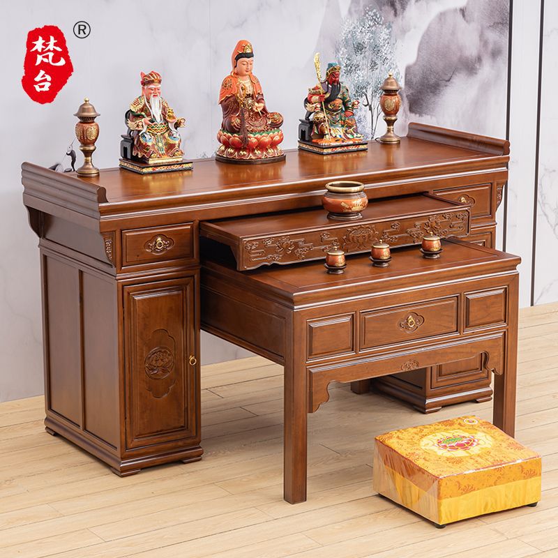 Modern Home Altar Table for Buddha, Living Room New Chinese Style Offering Table, Rural Main Hall Strip Table, Eight Immortals Table, Shrine Table