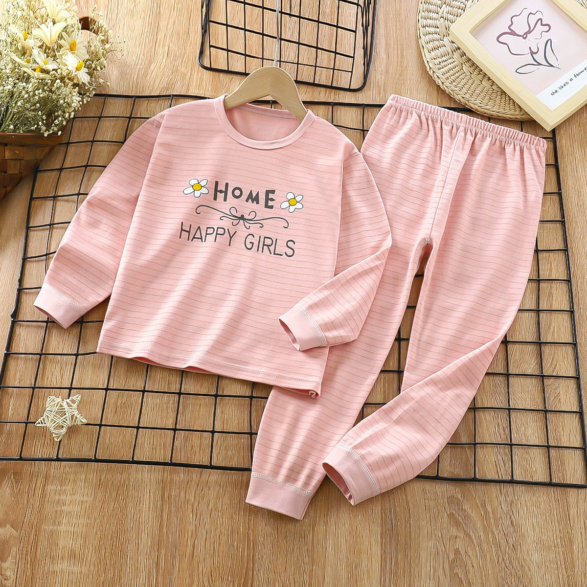 Cotton children's set, thermal underwear, autumn pijama, children's clothing