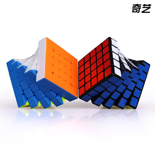 Qiyi Magnetic 2nd, 3rd and 4th Order Rubik's Cube Pyramid Smooth Magnetic Solid Color Black 2nd, 3rd and 4th Level Rubik's Cube Toy