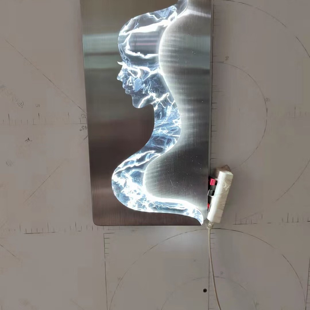 Pasillo de la niña lámpara de pared de lujo de cabeza de cama abstracta lámpara de cabeza de diseño moderno pasillo creativo sala de estar dormitorio