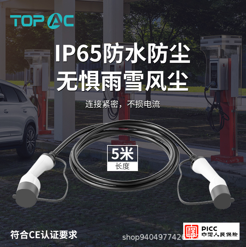 新能源电动汽车充电枪交流充电枪随车充家用式充电器汽车