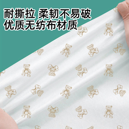 Disposable bed sheet and duvet cover hotel four-piece set, quilt cover thickened, dirt-proof travel bedding, pillowcase for double travelers