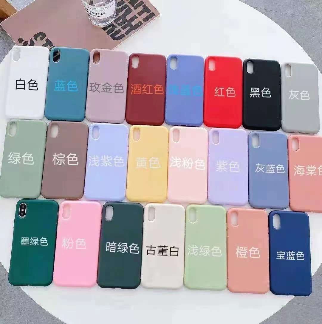 Adecuado para iPhone14/11 funda de teléfono de silicona apple XSMAX esmerilado XR funda suave 7 apple 12Pro material 8p