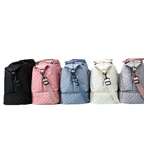 Bolsa de viaje plegable de rango corto, bolsa de natación de separación seca y húmeda, bolsa de ejercicio expandible, bolsa de viaje de negocios de gran capacidad