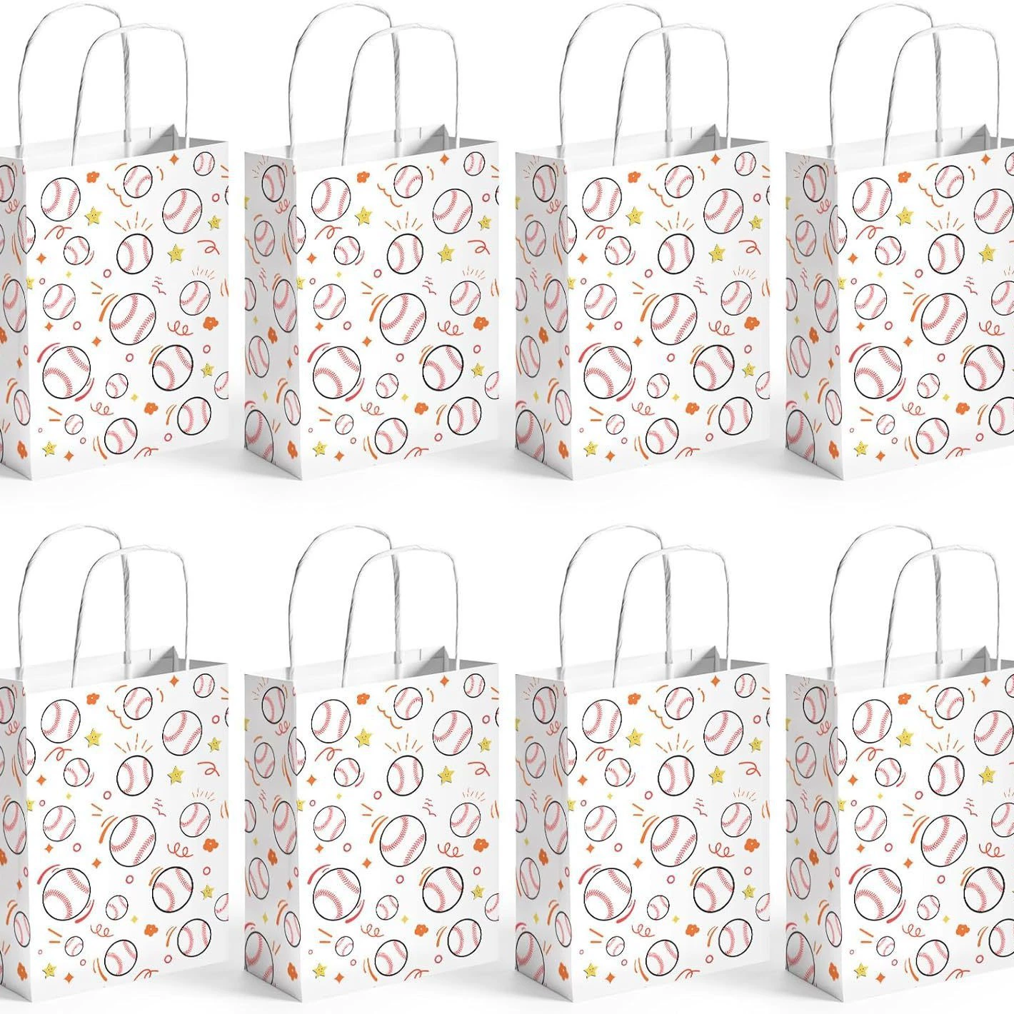Бейсбол 32 трансграничные детские мультфильмы спортивные игры мини-трубы упаковка для подарков из кожи бумажный пакет для переносных подарочных пакетов