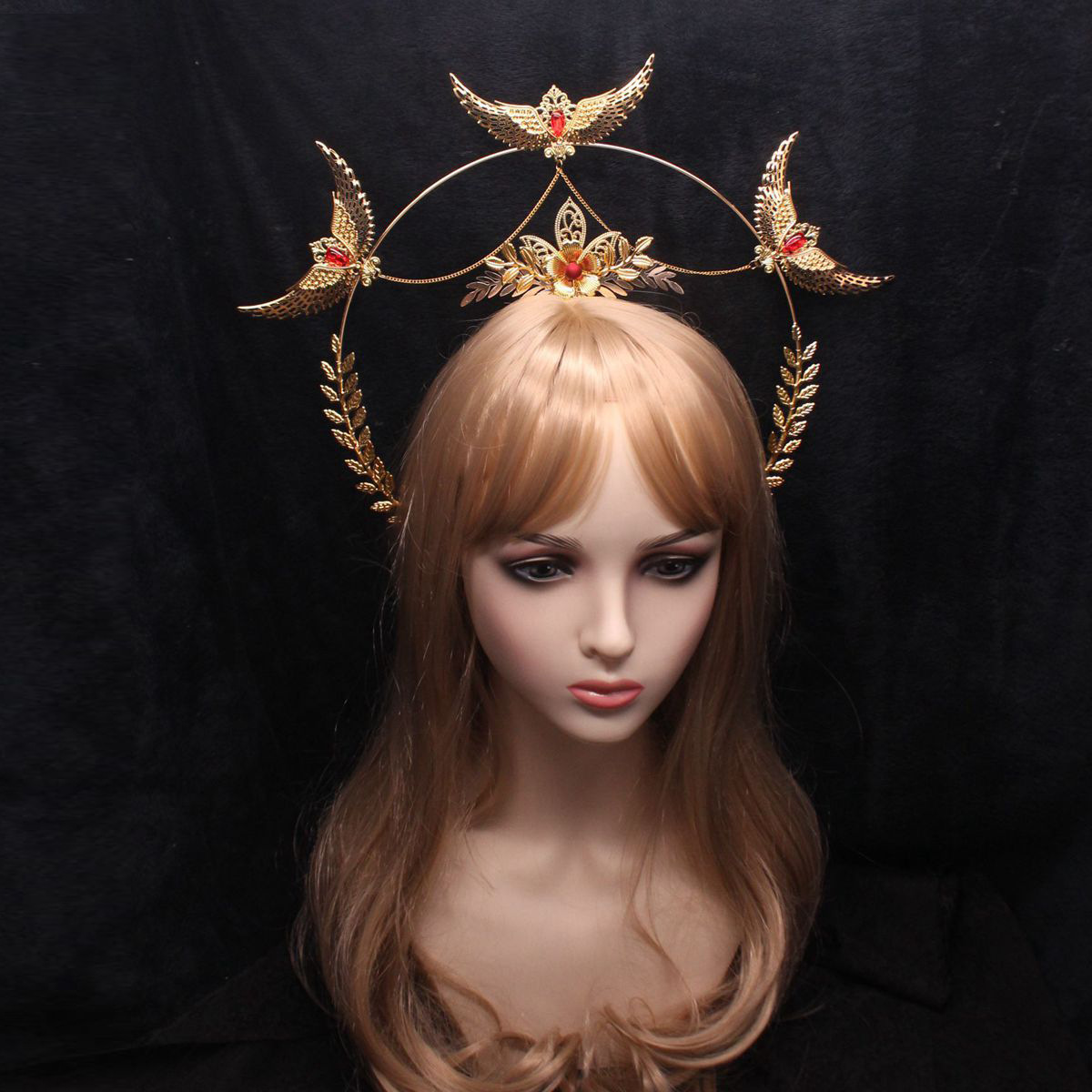 Accesorios de corona de sol hechos a mano de lolita, paquete de material diy, corona de lolita, accesorios de halo de pasarela de cumpleaños de Navidad