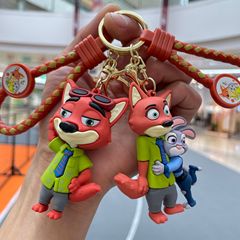 国境を越えた狂気の動物城の鍵はアニメの公仔のかばんを掛けて自動車の鍵の鎖を掛けて小さい贈り物の卸売りを飾ります。