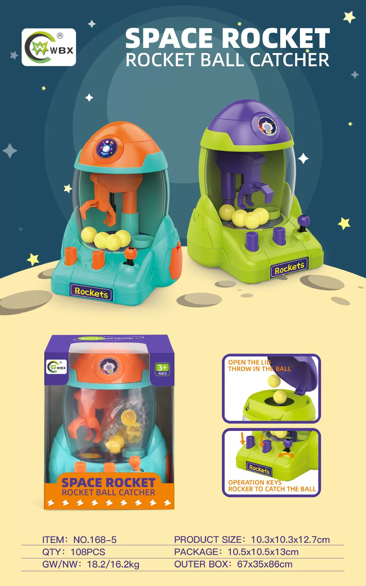 Семейный забавный маленький космический захватчик, игрушка