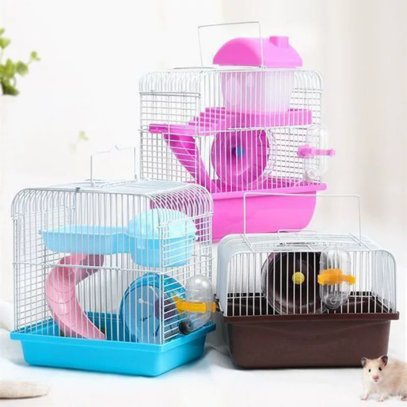 Оптовая продажа клетки для хомяков Lodia Castle Basic Cage Basic Cage Цветовая рандомная наклейка на клетке Little Hammer Swing