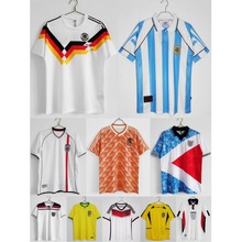 2425欧洲杯复古足球服德国主场客场巴西英格兰国家队球衣一件代发