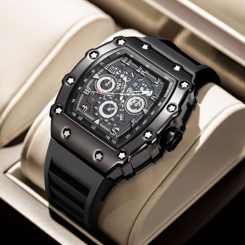 Zido Brand Casual Fashion High-end Waterproof Luminous Automatic Barrel Men's Watch 1706