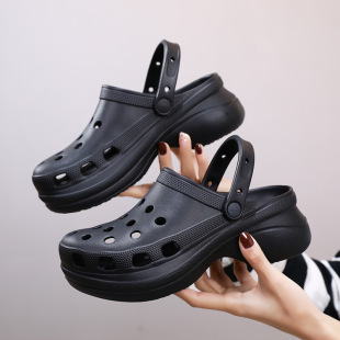 Cross-Border Foreign Trade Women's Summer 2025 New Thick-Soled Clogs with a Soft, Comfortable Feel, Non-Slip Sandals for Outdoor Wear