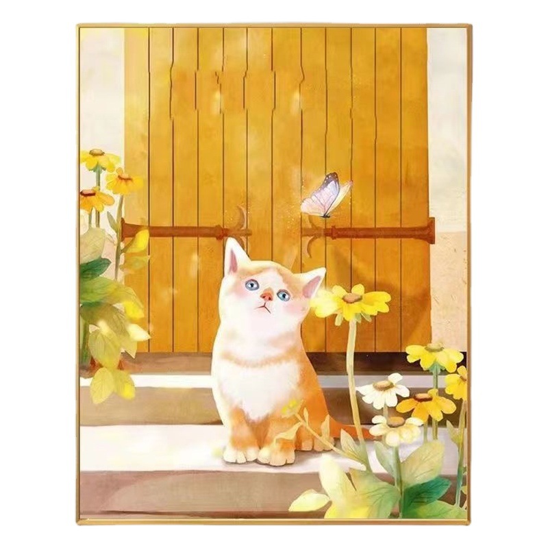 Pintura al óleo digital diy para colorear tulipán flor llena de mano pintura decorativa paisaje simple para colorear TikTok caliente