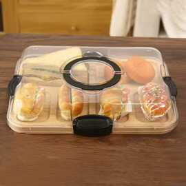 带盖熟食托盘木制派对聚会小吃点心砧板厨房水果捷式面包零食餐盘