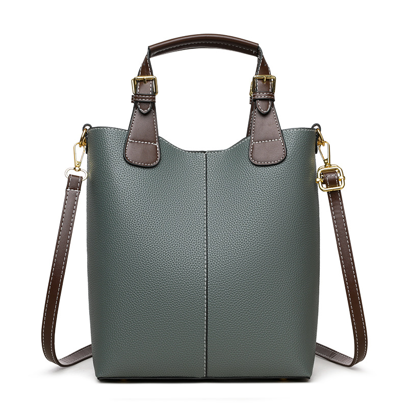 2025 春夏の新ファッションコントラストカラーデザイン多用途トートバッグファッショナブルな義母バッグポータブルショルダーバッグ