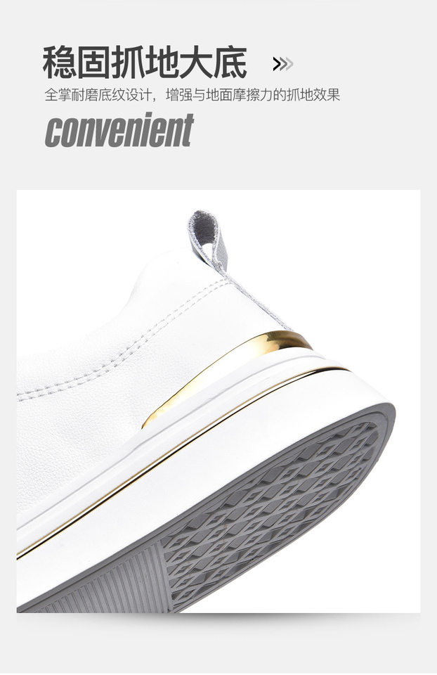 Giày sneaker nam da thật thoáng khí, đế bệt cổ thấp, dáng thời trang — FA2800 màu trắng, FA2800 màu đen, K2800 trắng, K2800 đen chi tiết 9