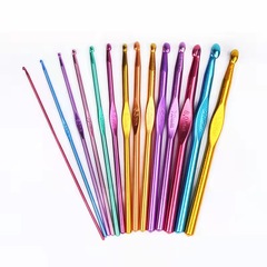 Knitting needles made of carbonized bamboo, circular steel knitting needles, DIY knitting tools, various accessories kits, small bear stickers, scarf materials