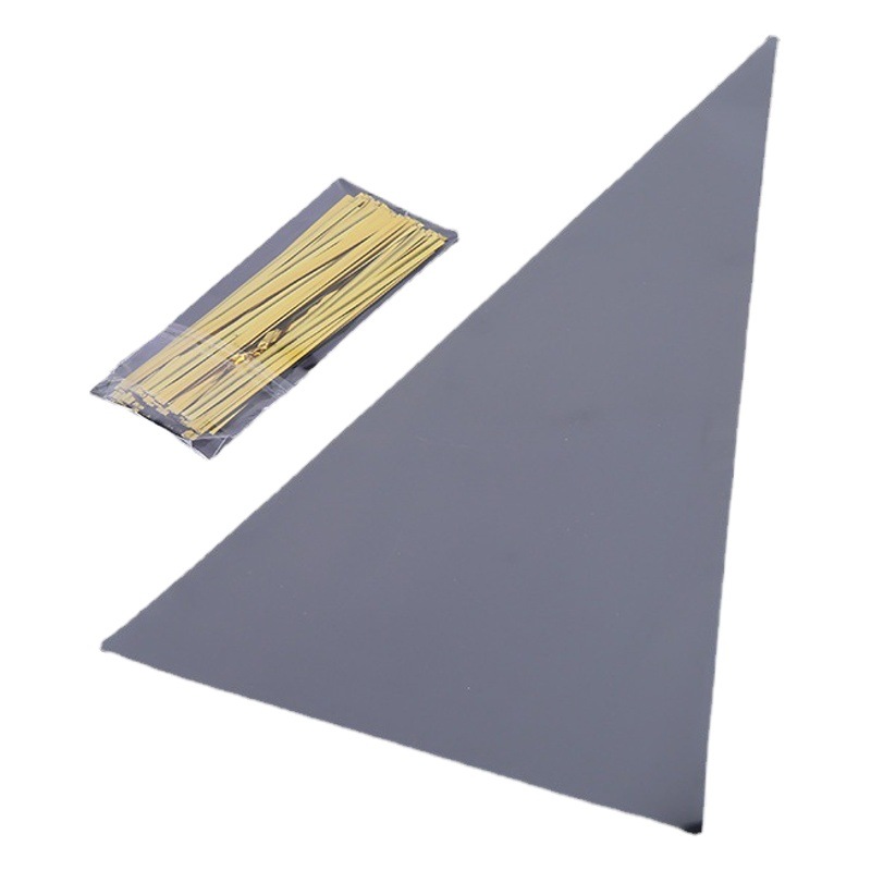 Suministro de película OPP bolsa de plástico transparente creativo bolsa de triángulo caramelo bolsa de envasado de alimentos fábrica en stock al por mayor