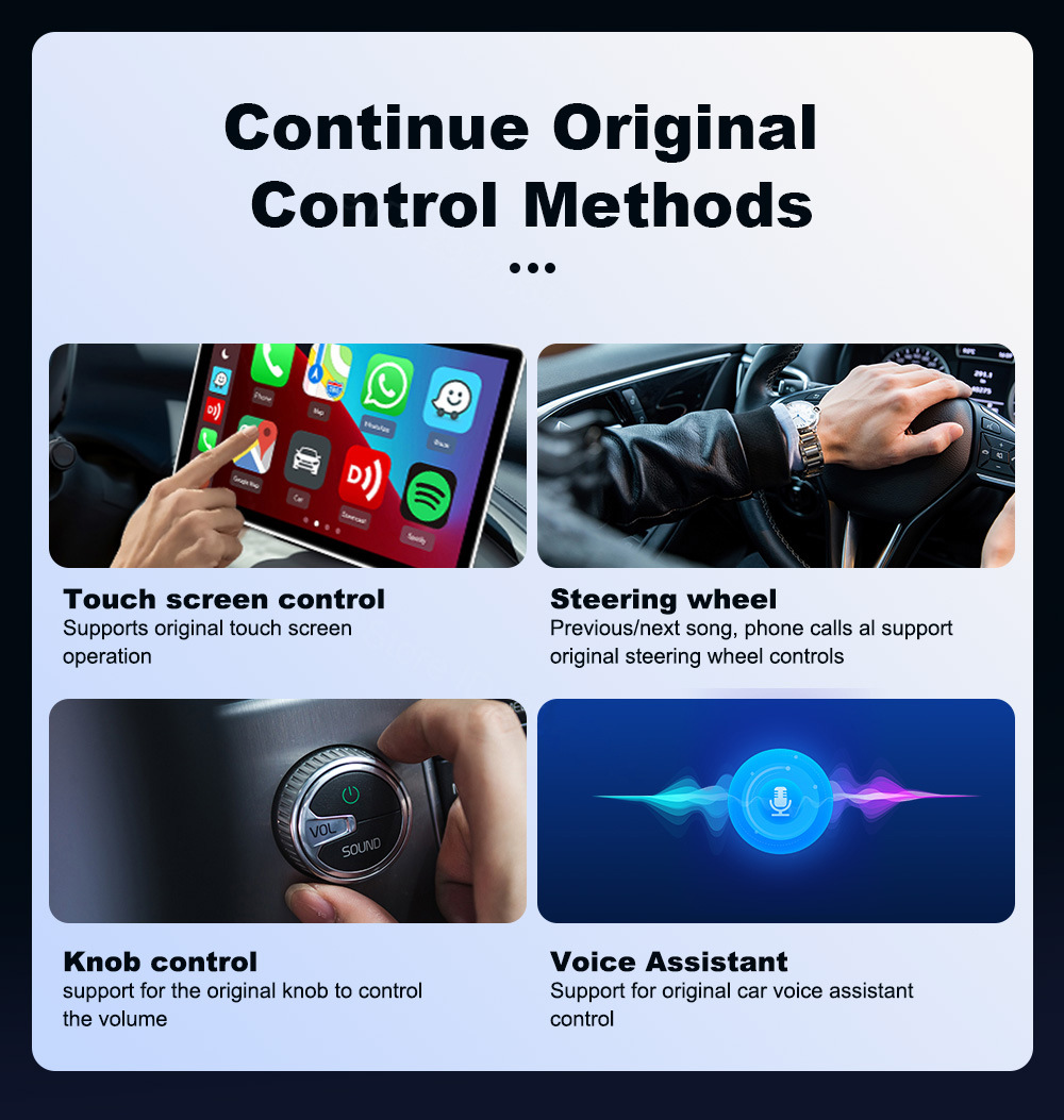 Cross-border factory source: CarPlay wired to wireless Android Auto portable smart car connectivity box