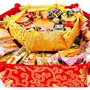 新年折叠定制六角锦盒