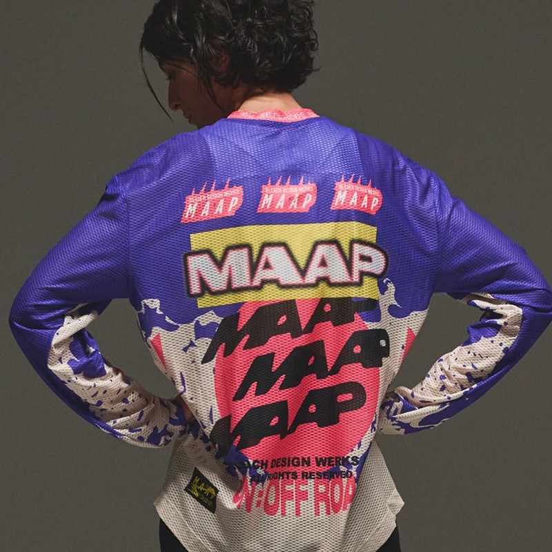 2026Maap New Breathable Quick-Drying Mesh Long-Sleeved Cycling Jersey Tops for Men and Women Road Cycling Downhill Clothing