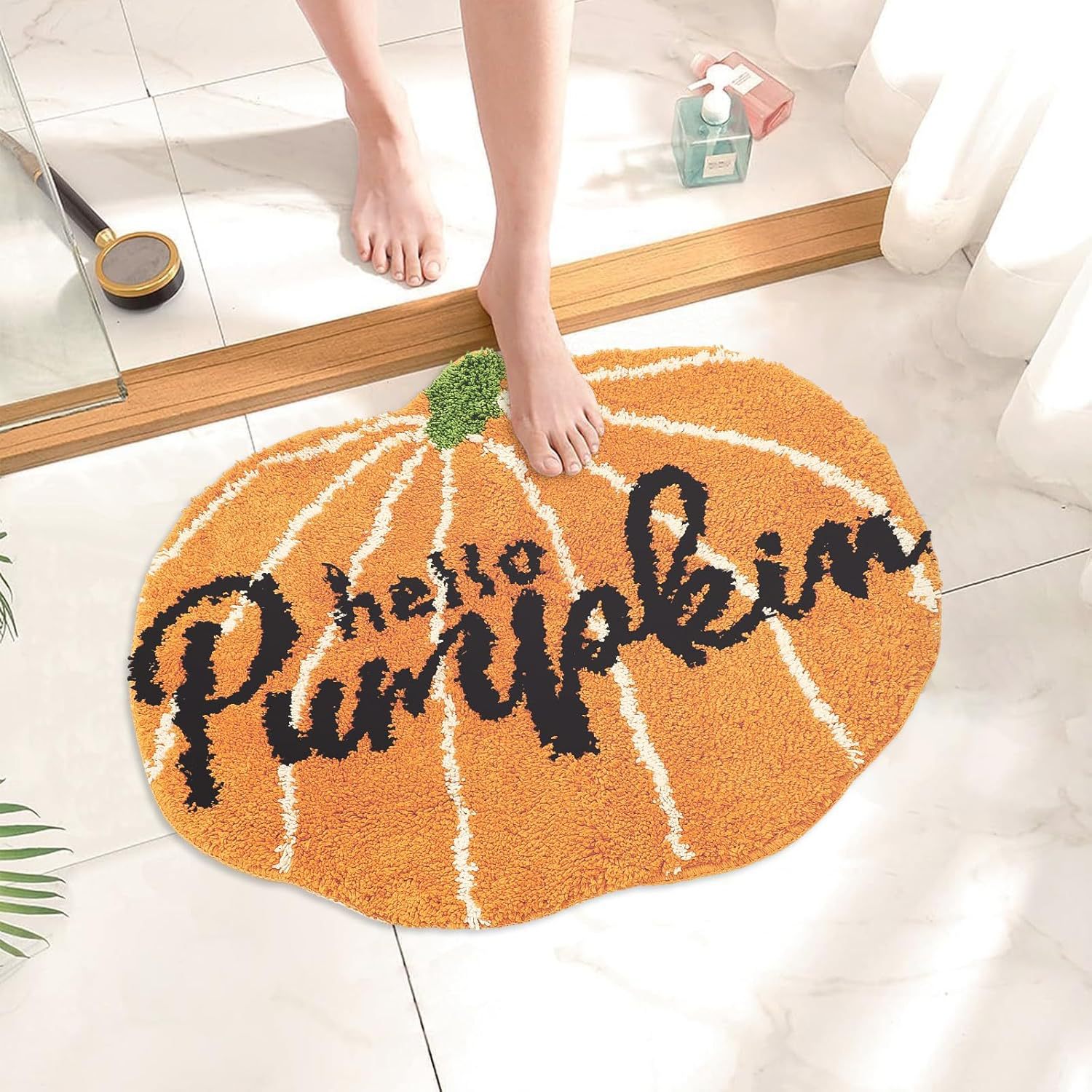 Cross-border Amazon Autumn Pumpkin Living Room Sofa Coffee Table Bedroom Bedside Soft and Comfortable Dirt-resistant Wear-resistant Floor Mat