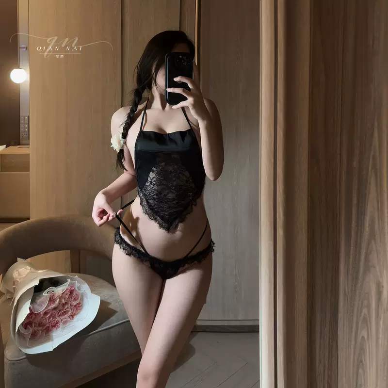 Сексуальная кружевная пижама для ресниц, дуду, костюм, комплект