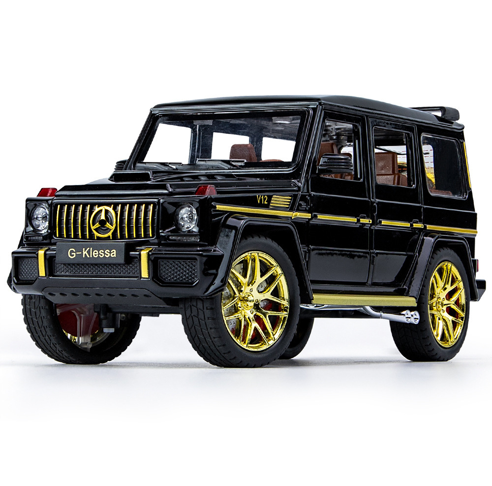 Modelo de coche de aleación G63 AMG a escala 1/24, coche de juguete para niños.