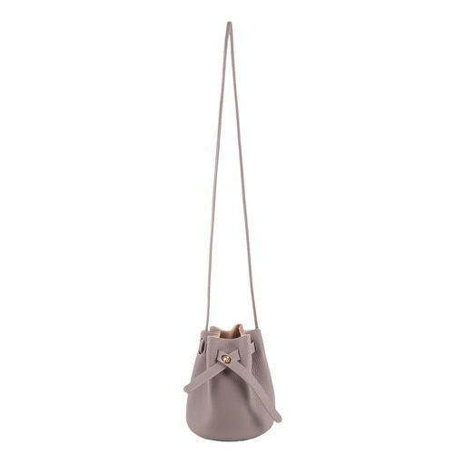 Export to South Korea: Niche Design Internet-Famous Bucket Bag with Lock Closure, Crossbody Bag, Top-Grade Cowhide Leather Casual Women's Bag, Hot-Selling Overseas