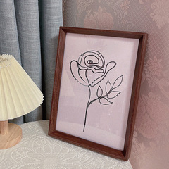 Dry Flower Plant Specimen Frame Poster Double-Sided Transparent Acrylic Photo Frame A4 Creative Paper Cutting Display Frame Picture Frame Wholesale