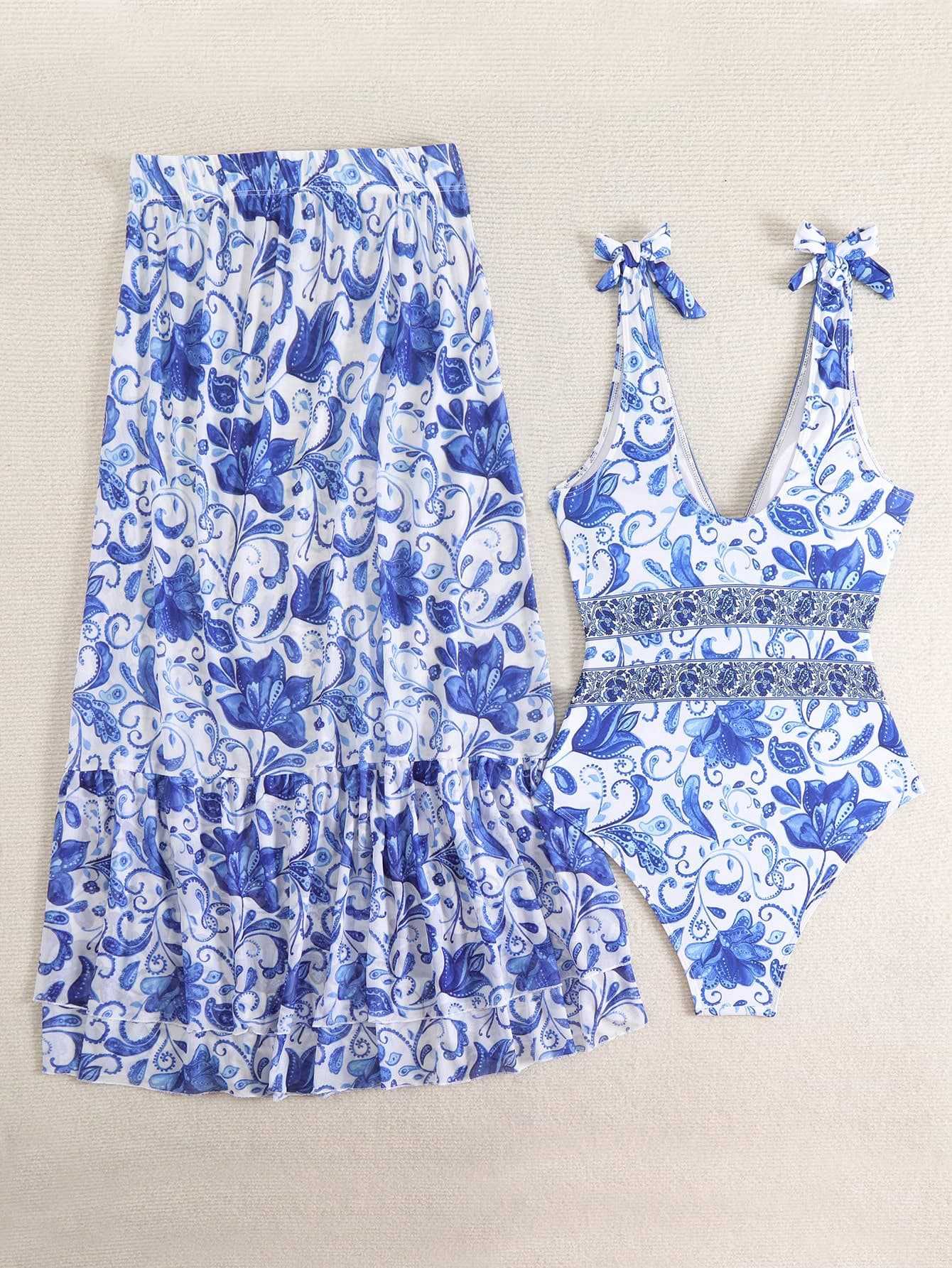 ethnic style one-piece swimsuit women