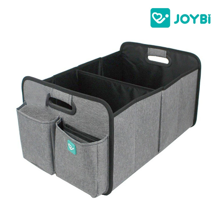 Ящик для хранения автомобиля Автомобильная корзина для хранения ткани Оксфорд Ящик для хранения багажника с подкладкой для подгузников Amazon Customization