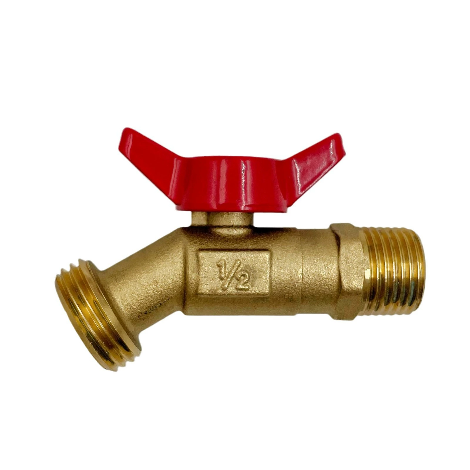 Трансграничные горячие продажи 1/2 евро стандартная резьба латунная водяная насадка тонна бочка фитинги разъем бабочки кран адаптер для воды