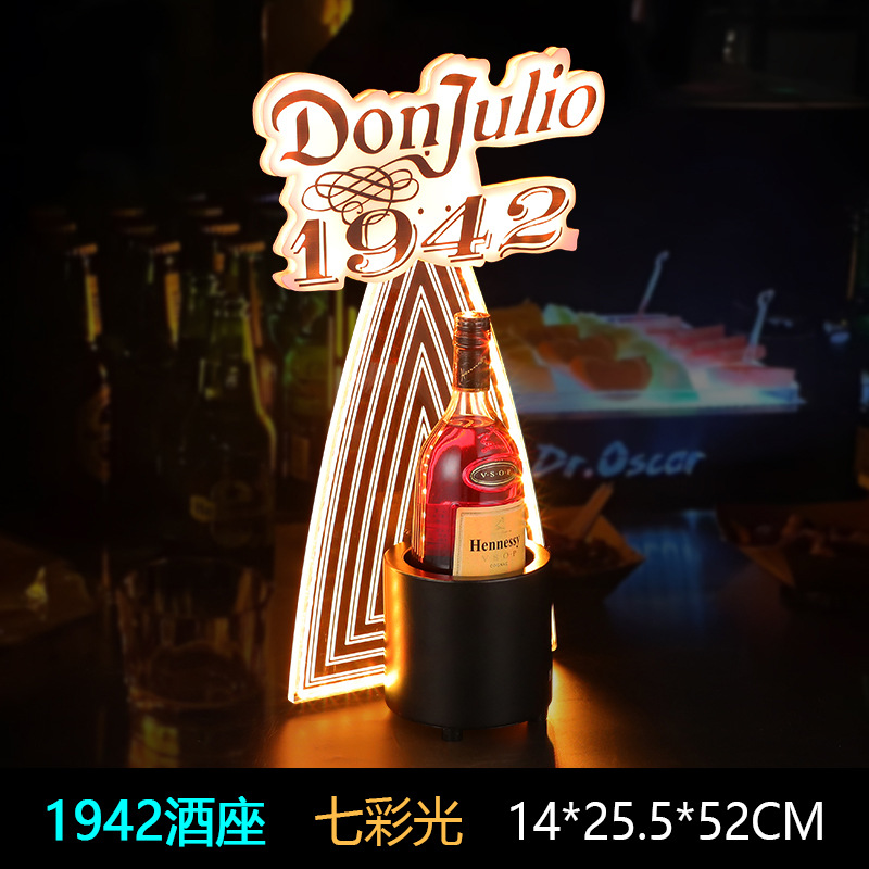 Bar transfronterizo KTV1942 tequila iluminante asiento de vino LED creativo iluminante estante de exhibición de vino tinto estante de discoteca