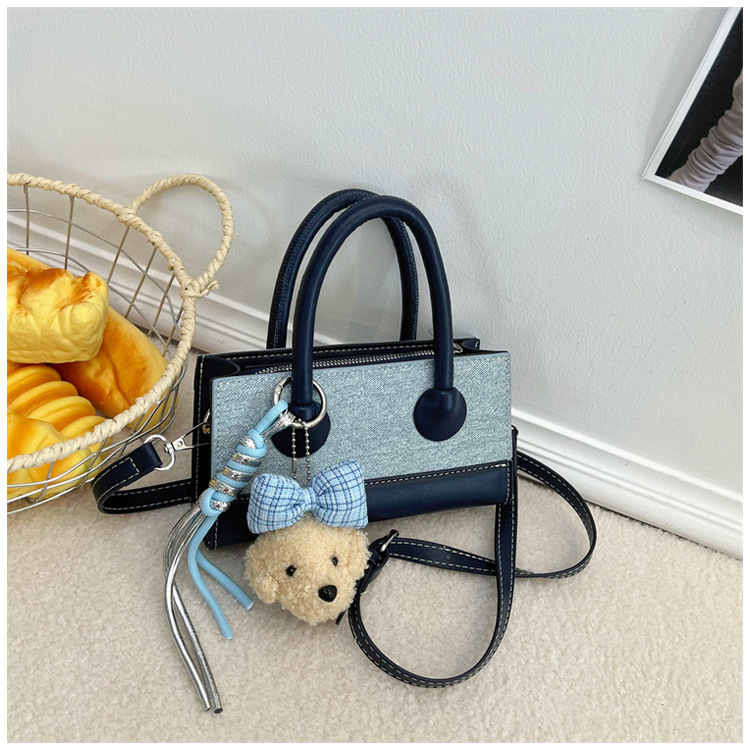 Bolso de mano de alta sensación para mujeres 2026 nuevo color de moda bolso de empalme pequeño bolso de hombro de lujo pequeño bolso image 8