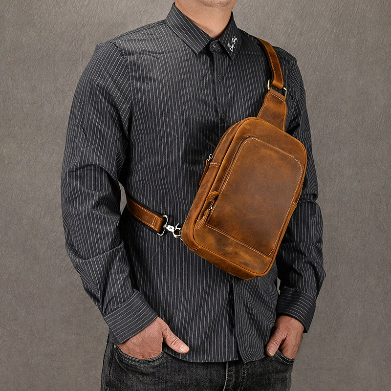 Bauletto in pelle di cavallo pazzo per uomo casual, borsa a tracolla semplice in pelle di mucca con croce diagonale, borsa da viaggio all'aperto_voghion.com