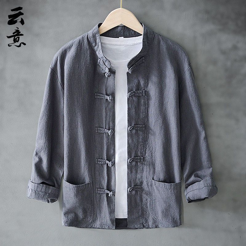 灰色长袖衬衫/亏本清仓/仅剩3件