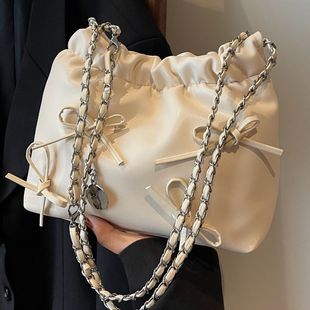 This year's popular small bag women's 2024 new summer all-match chain shoulder messenger bag texture Korean bucket bag
